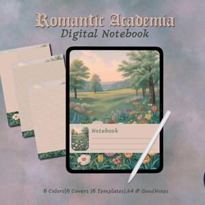 Romantic Writing Digital Notebook A4 for GoodNotes and iPad