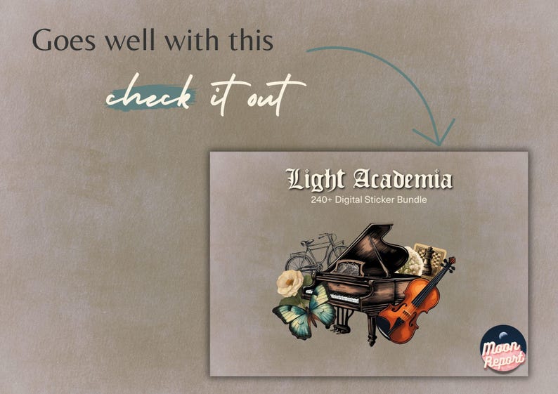 Light Academia Notebook Paper, A4 Printable Pages, Digital GoodNotes Templates image 9
