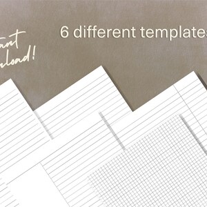Light Academia Notebook Paper, A4 Printable Pages, Digital GoodNotes Templates image 8