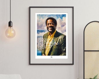 Al Green, Digitaldruck, Wandposter, Let's Stay Together, Singer Songwriter, Empowermenting, Moderne Kunst, Sofortiger Download, Musiker, Soul