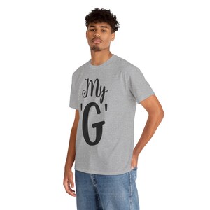 My G, Trendy Tee, Slang, Urban term, Music, Ghetto love, Inspiring T-shirt, Unisex Heavy Cotton Tee, My guy, My girl, Endearment, Positive
