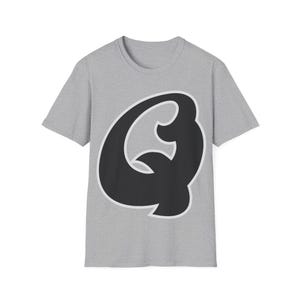 Camiseta unisex con inicial de letra Q, estilo genial, camiseta con el alfabeto, camiseta moderna, top hipster, regalo personalizado, ropa informal