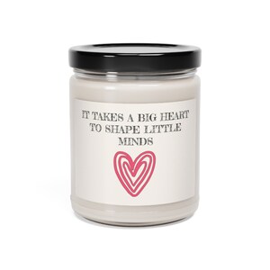 Thank you teacher, Soy Candle, Appreciation Gift, Education, School Graduation, Aromatherapy, Quote