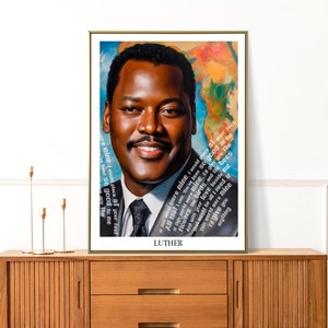 Luther Vandross, Digital Print, Art, If this world were mine, Lyrics, Uplifting, Musician, Poster, Wall Hanging, Celebrity, Inspiring