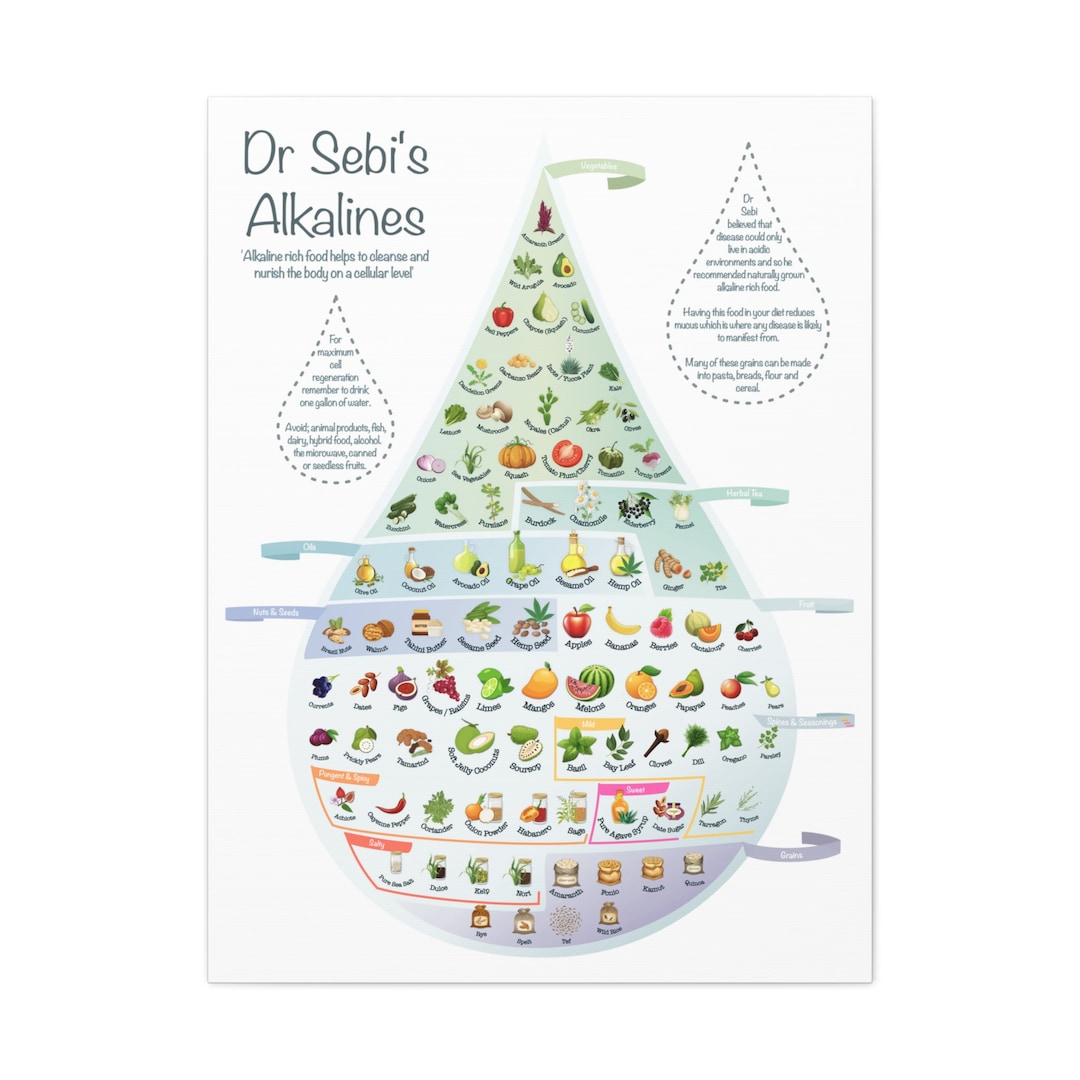 Dr Sebi, Digital Download, Poster Print, Guidance, Food Guide, Brain