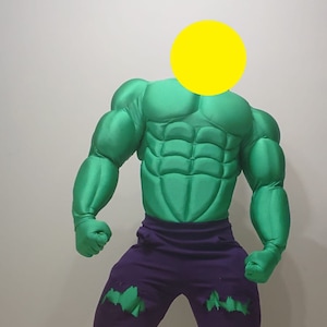 Muscle suit for cosplay (green spandex fabric)