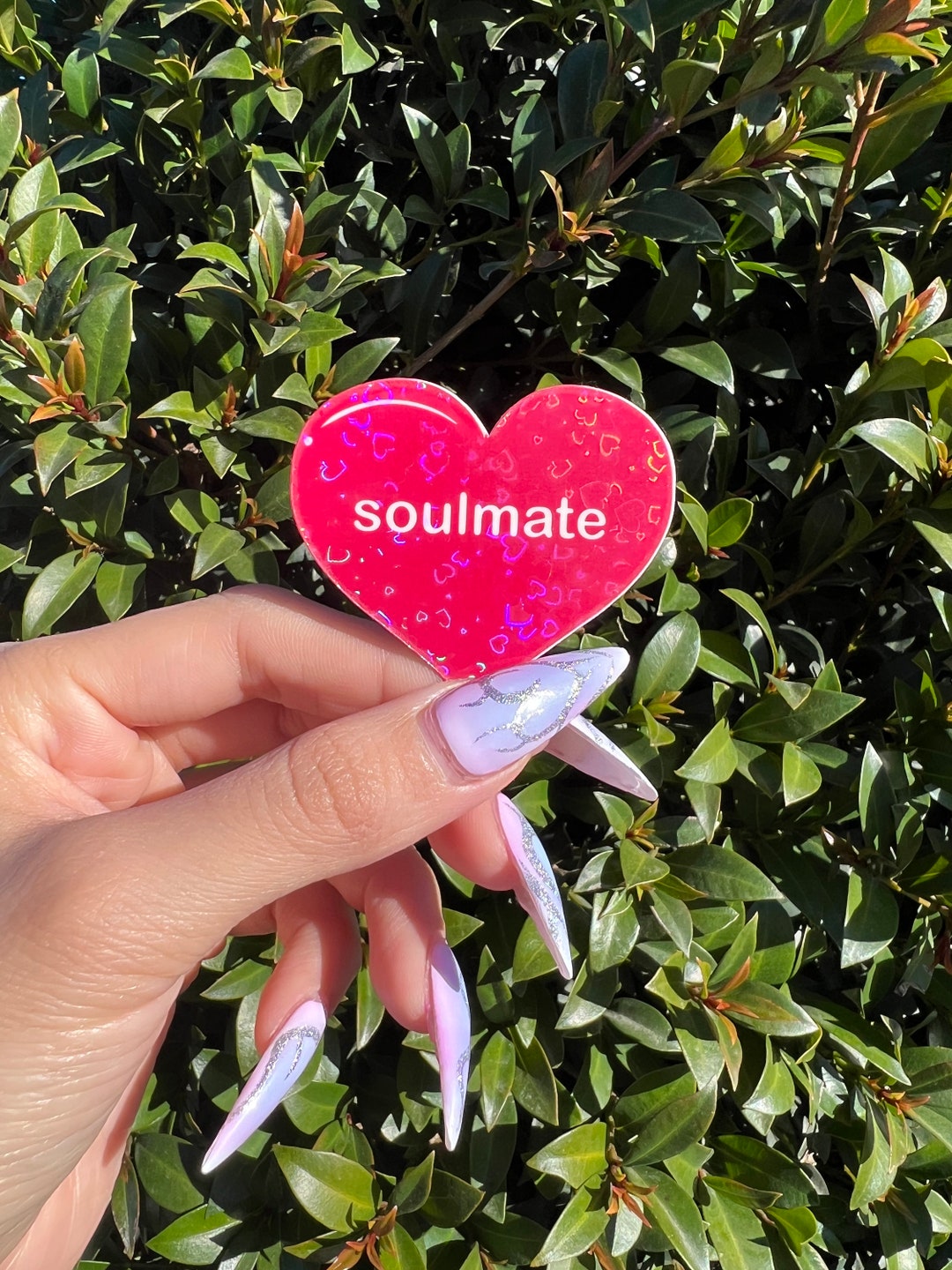 SOULMATE Candy Heart Sticker Etsy