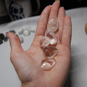 Clear Quartz Tumbles | Small