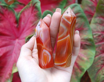 Carnelian Towers | Natural Carnelian Towers | High Quality Carnelian Towers | Stone of Confidence | You Choose