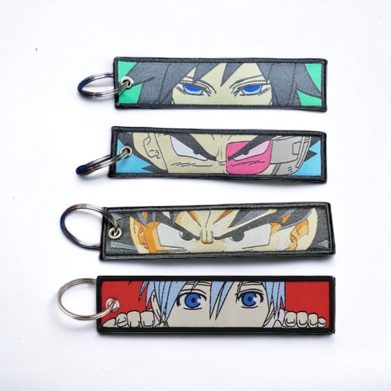 Anime Peripherals Embroidered Keychains Key Tag Jet Tag For Men