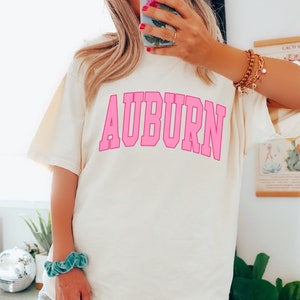 Comfort Colors Shirt, Auburn Shirt, Game Day Shirt, Football Shirt, College Shirt, Gift For Her, Auburn Alabama Shirt, Auburn Gift, Trendy