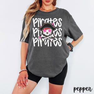 Comfort Colors Shirt, Preppy Pirates Shirt, Pirates Mascot Shirt, Pirates Football, Pirates School Shirt, Pirate Pride, Teacher Shirt, Cheer