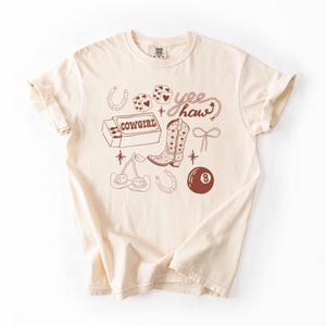 Comfort Colors Shirt, Western Graphic Tee, Western Doodles, Country Music Shirt, Rodeo Shirt, Yeehaw, Cowgirl Shirt, Concert Shirt, Cowboy