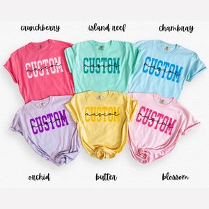 Comfort Colors Shirt, Custom Mascot Shirt, Custom School Shirt, School Spirit Shirt, School Mascot Shirt, Back To School, Teacher Shirt