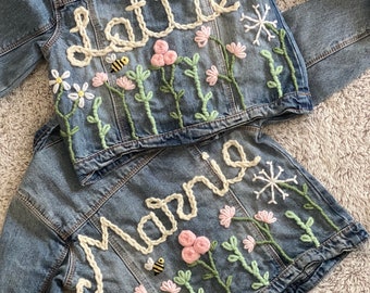 Personalised denim jacket kids