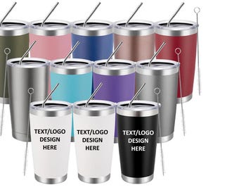 Vaso térmico de acero inoxidable personalizado de 20 onzas