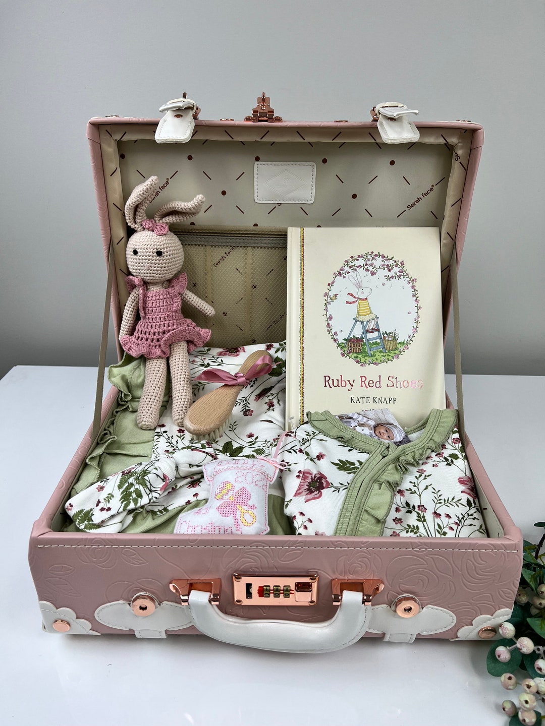 Baby Girl Hamper, Baby Shower Hamper, Baby Christening Hamper Etsy