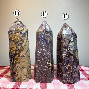 1pc Brecciated Jasper x Fluorite Tower (Listing 2)