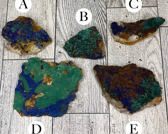1pc Raw Malachite Azurite Specimen