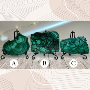 1pc Malachite Slab