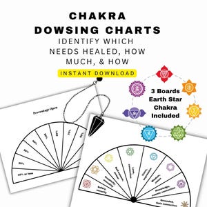 Chakra Pendulum Dowsing Charts: Energy Healing & Divination (Digital Download)
