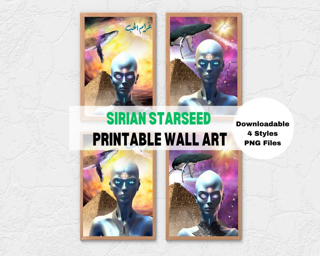 Sirian Starseed Printable Wall Art for Spiritual Energy Activation ...