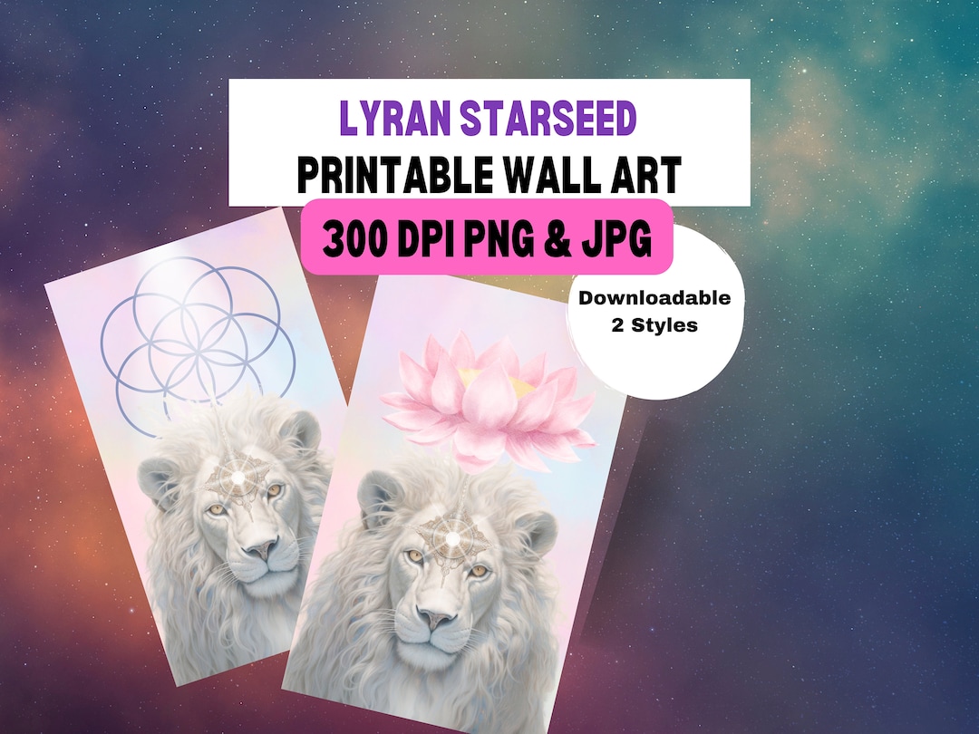 Lyran Starseed Printable Wall Art for Spiritual Energy Activation ...