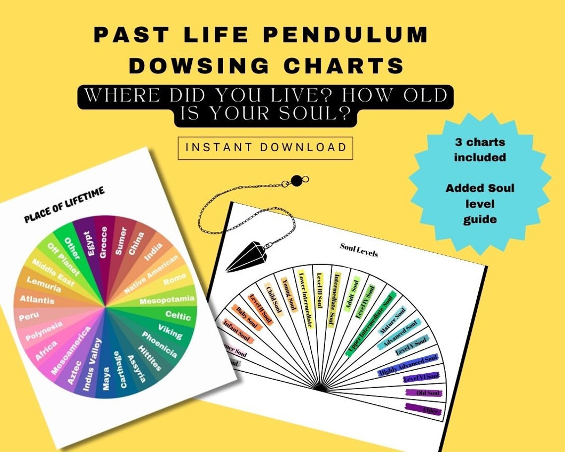 Life Chart Past Life Pendulum Charts: Soul Level Divination (digital Download) - Etsy