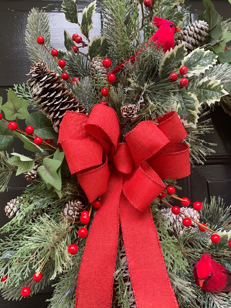 Christmas Wreath Holiday Wreath Winter Wreath Christmas Etsy