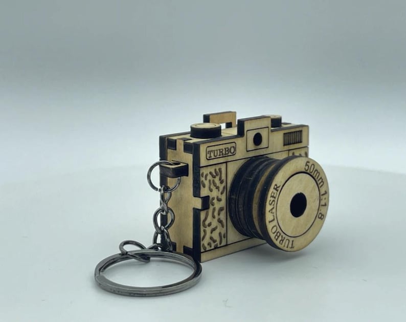 Wood Camera Keychain & Camera Necklace Xtool D1 - Etsy