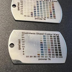 Edelstahl Color Key für Blaulicht und IR - XTool F1
