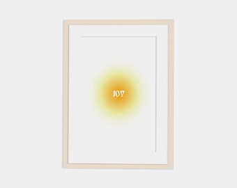 Póster de impresión de los frutos del espíritu, Alegría, Impresión de la galería de aura colorida, DESCARGA DIGITAL, Póster degradado, Arte de pared imprimible, Arte de la Biblia