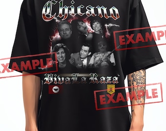 Chicano Bootleg Style Design, PNG, Black Knockout, DTF, DTG
