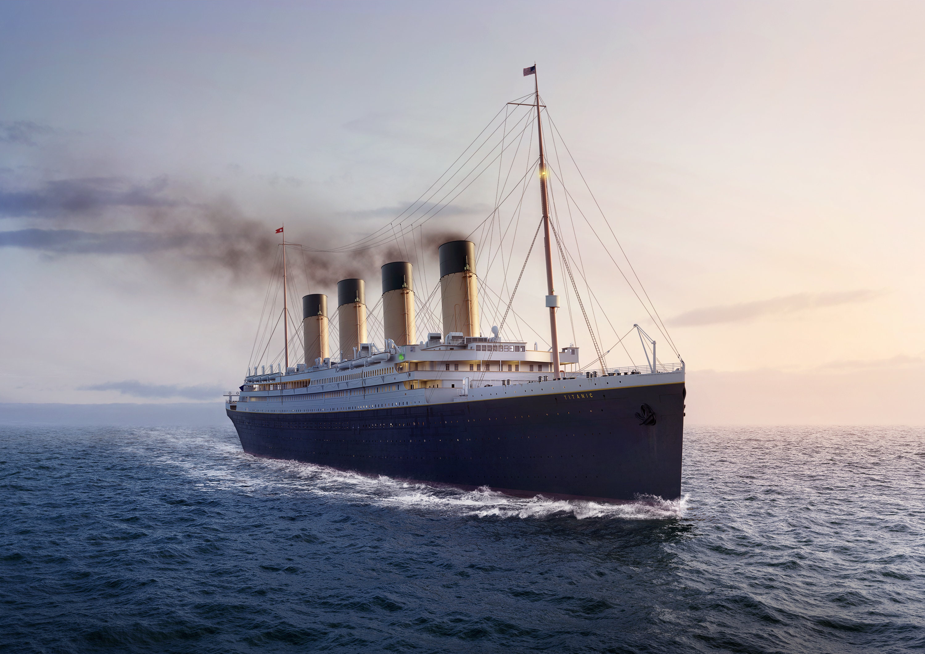 rms-titanic-at-dusk-fine-art-print-poster-wall-art-etsy