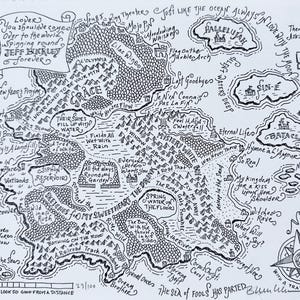 Impression typographique de carte fantastique de Jeff Buckley