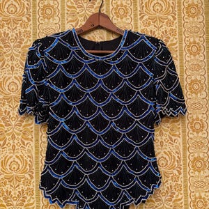 Women’s vintage sequin top