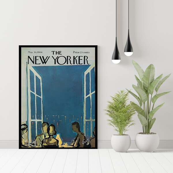 The New Yorker Magazine Cover “Art” by Arthur Getz | May 30 1964 | Magazine Cover Prints | Instant Download | Wall Art | Magazine Cover Art