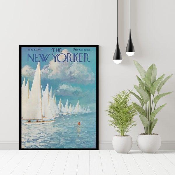 The New Yorker Magazine Cover “Art” by Arthur Getz | June 13 1959 | Magazine Cover Prints | Instant Download | Wall Art | Magazine Cover Art