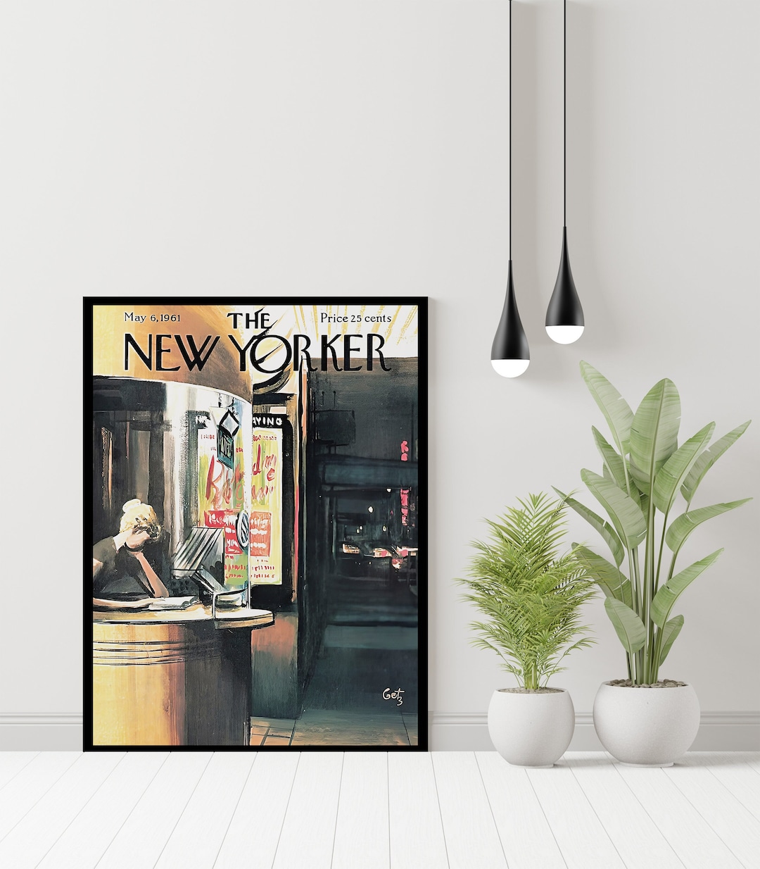 La portada de la revista New Yorker Arte de Arthur - Etsy España