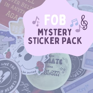 FOB Mystery Sticker Pack: Emo Pop Punk Music Theme