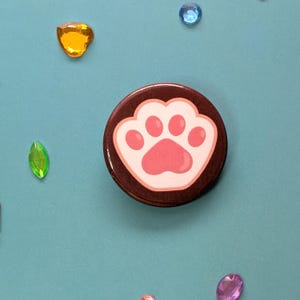 Mini Paw Pin-Back Button
