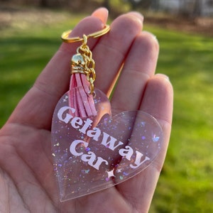 The Getaway Car, Clear Acrylic Keychain, Swiftie Keychain, Reputation  Merch, Taylor Swift Keychain, Swiftie Merch, Lyric Keychain 