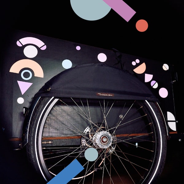 Reflective sticker set for your cargo bike - Set PLAYGROUND pastel