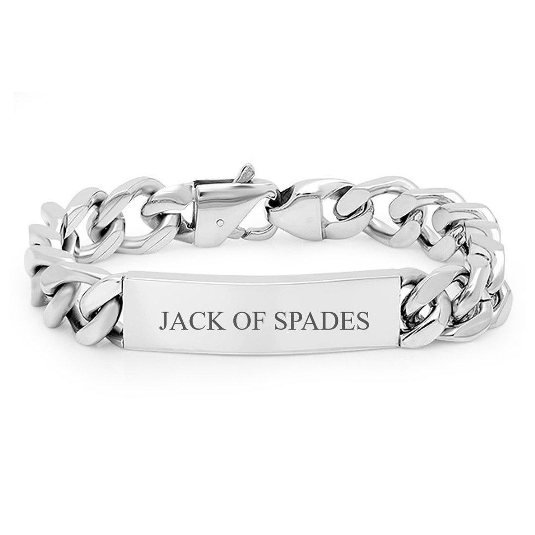 Jack of Spades BBC Slut Stainless Bracelet Etsy