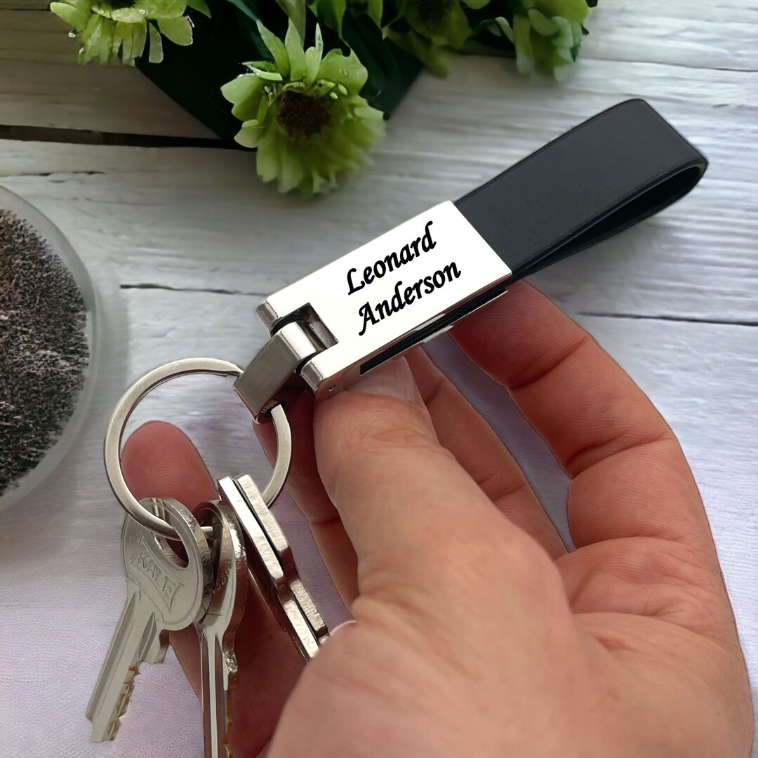 Stainless Steel Customized Key Chain Personelized Auto Key Etsy