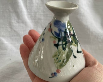 Small bud vase handmade ceramic