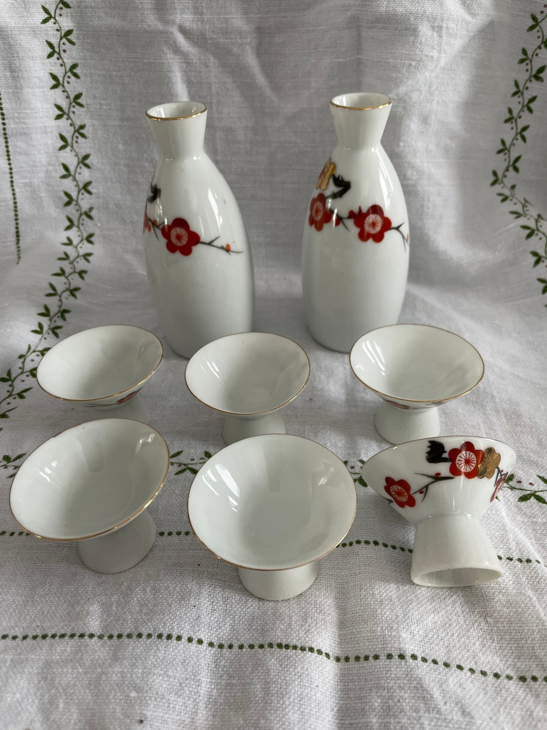 Vintage Sake Set Etsy