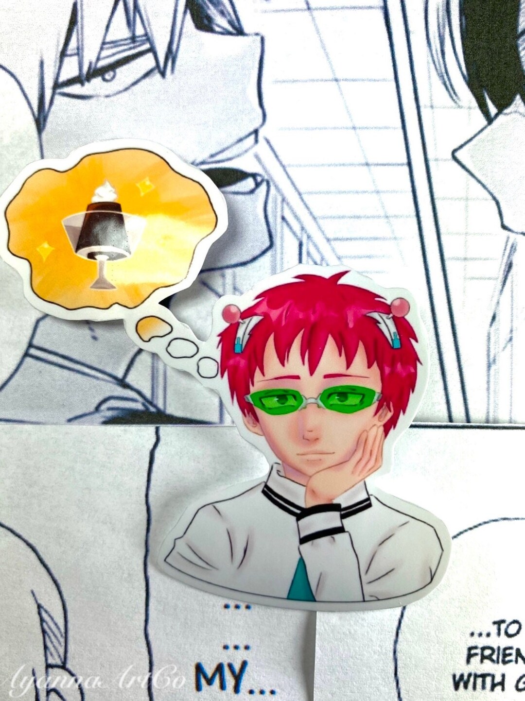 Saiki K. Sticker Custom Anime Sticker Custom Stickers Kusuo Etsy