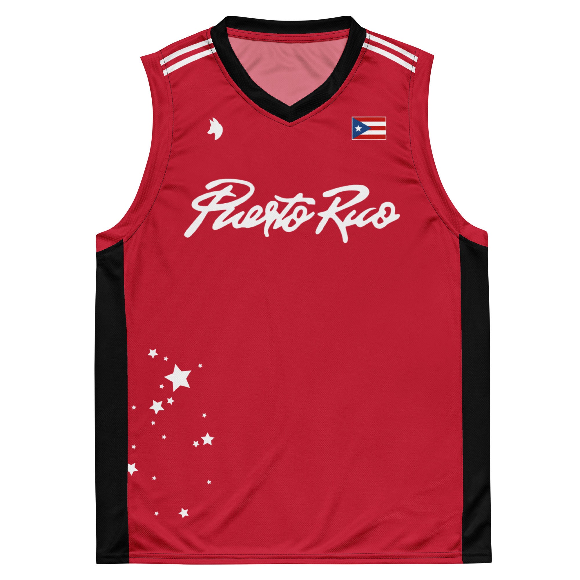 Puerto Rico FBPUR RED Basketball Team Stars Jersey 2024 Etsy