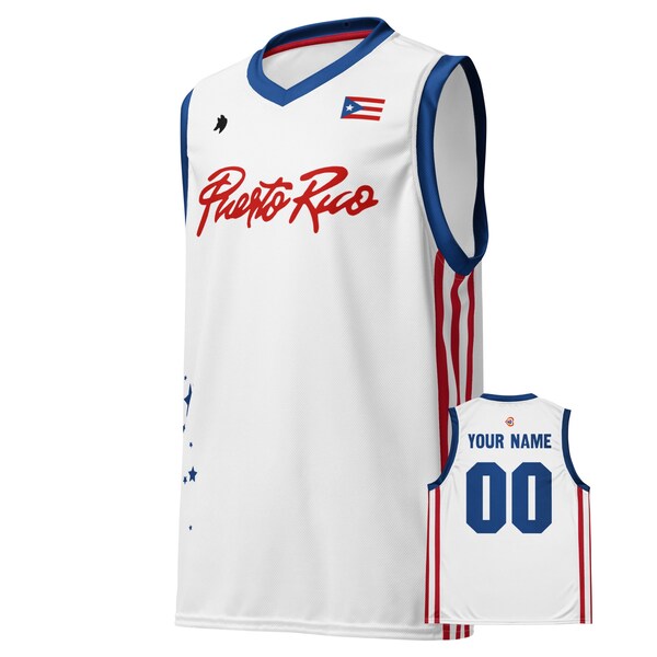 Puerto Rico FBPUR Basketball Team Stars Jersey 2024